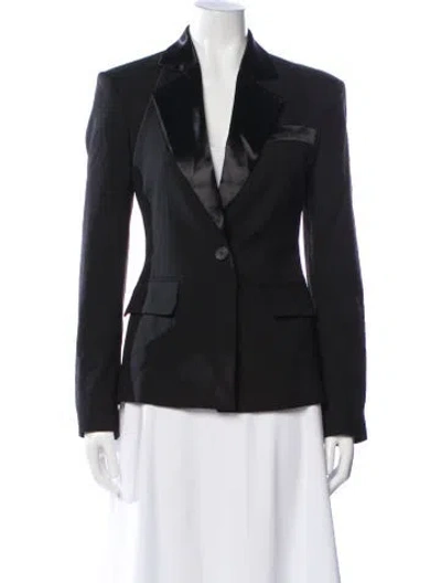 Pre-owned Frame Virgin Wool Blazer In Gray