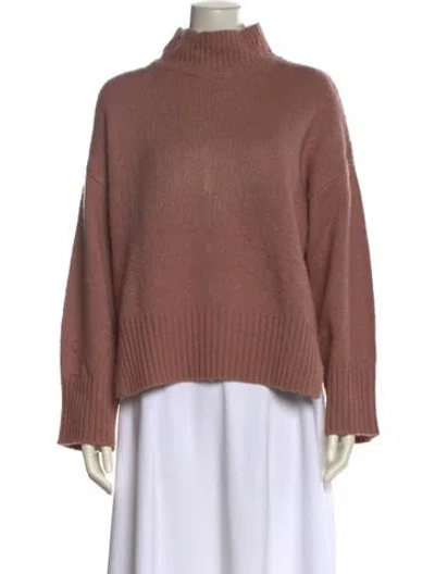 Pre-owned Frame Virgin Wool Mock Neck Sweater In Neutral