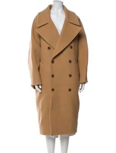 Pre-owned Frame Virgin Wool Peacoat In Neutral