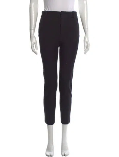 Pre-owned Frame Virgin Wool Straight Leg Pants In Black