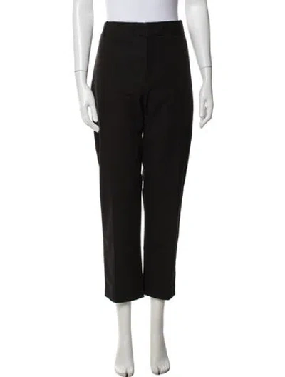 Pre-owned Frame Virgin Wool Straight Leg Pants W/ Tags In Black