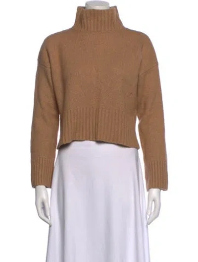 Pre-owned Frame Virgin Wool Turtleneck Sweater In Brown