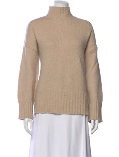 Pre-owned Frame Virgin Wool Turtleneck Sweater In Neutral