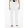 Frame Visible Stitching Oversized Jeans 23cm In White