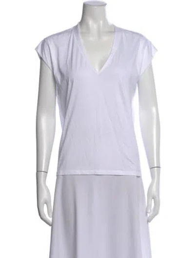 Pre-owned Frame V-neck Short Sleeve T-shirt In Multi