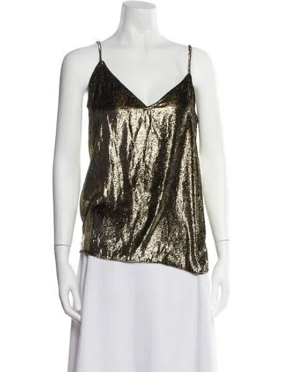 Pre-owned Frame V-neck Sleeveless Top