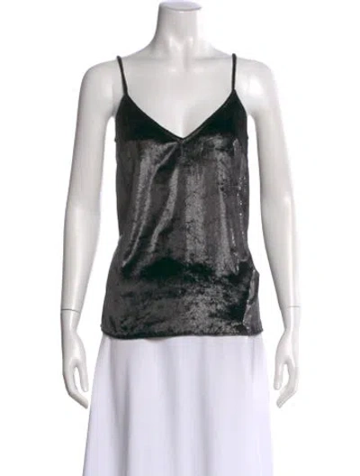 Pre-owned Frame V-neck Sleeveless Top In Multi