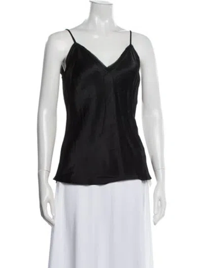 Pre-owned Frame V-neck Sleeveless Top In White