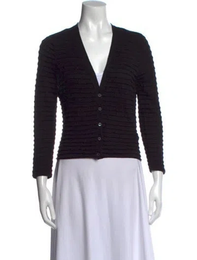 Pre-owned Frame V-neck Sweater In Black