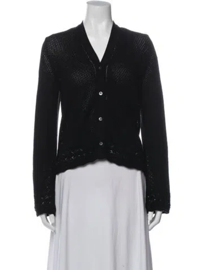 Pre-owned Frame V-neck Sweater In Black