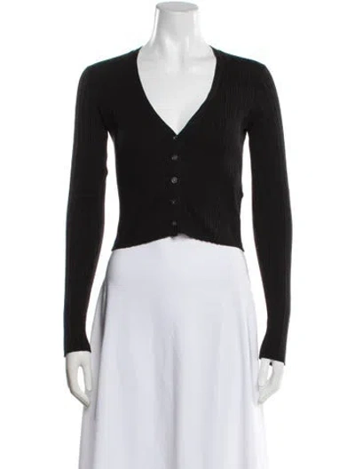Pre-owned Frame V-neck Sweater In Black