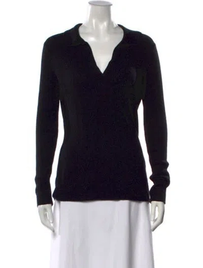 Pre-owned Frame V-neck Sweater In Black