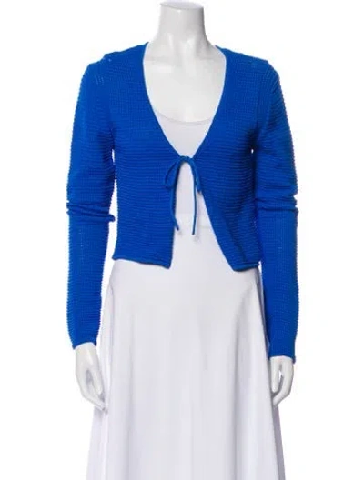 Pre-owned Frame V-neck Sweater In Blue