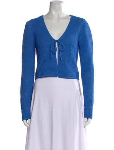 Pre-owned Frame V-neck Sweater In Blue