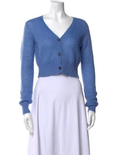 Pre-owned Frame V-neck Sweater In Blue