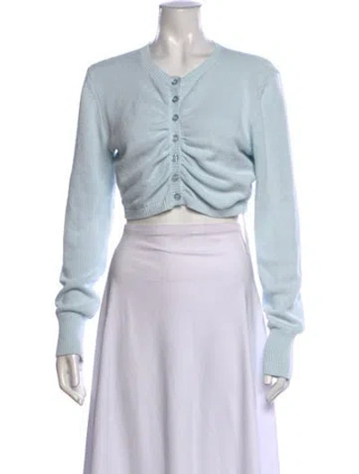 Pre-owned Frame V-neck Sweater In Blue