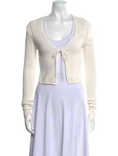 Pre-owned Frame V-neck Sweater In Neutral