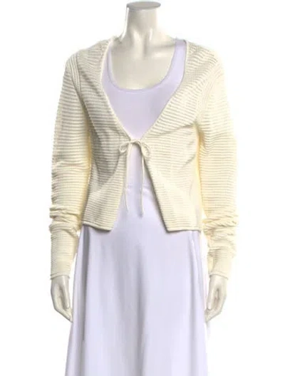 Pre-owned Frame V-neck Sweater In Neutral