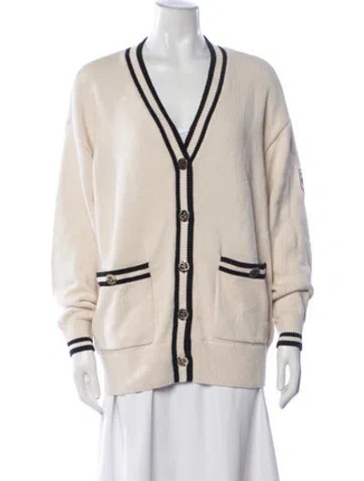 Pre-owned Frame V-neck Sweater In Neutrals