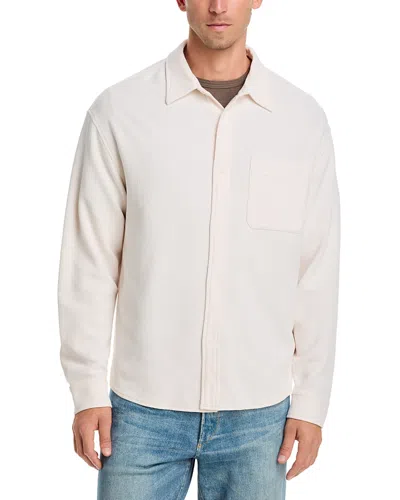 Frame Waffle Textured Shirt In White