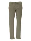 Frame Washed Trousers In Green