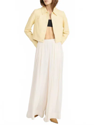 Frame Wave Pant In Cream In Neutral