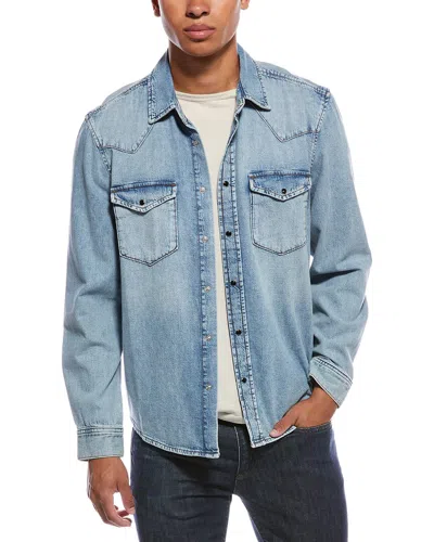 Frame Western Denim Shirt In Blue