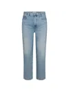 Frame Whiskered Five-pocket Jeans In Blue