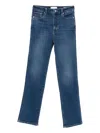 Frame Whiskering-effect Jeans In Blue