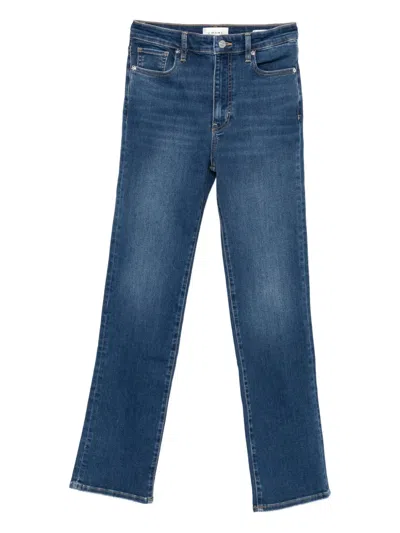 Frame Whiskering-effect Jeans In Blue