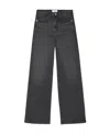 FRAME WHISKERING-EFFECT WASHED STRAIGHT-LEG JEANS