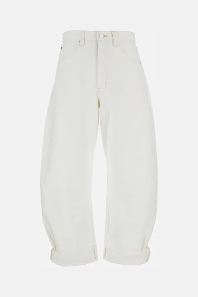 FRAME WOMEN WHITE BUBBLE JEANS, 27 LUXURY JEANS FOR WOMEN DARVEYS