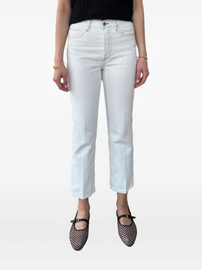 Frame White Cotton Jeans