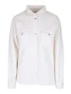 Frame Long-sleeved Buttoned Shirt In White