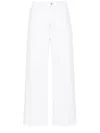 Frame Le Baggy Palazzo High Waist Wide Leg Jeans In White