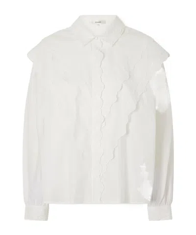 Frame White Longsleeve Shirt In Multi