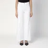 Frame Le Slim Palazzo Pocket Jean In White In White