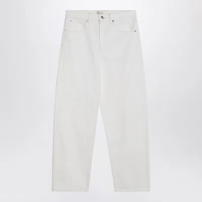 FRAME WHITE STIFF DENIM JEANS