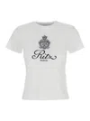 Frame White T-shirt With Ritz Paris Logo On The Front In Cotton Woman In White