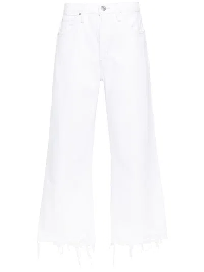 Frame The Relaxed Straight-jeans In White