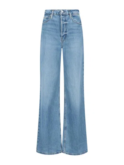 Frame Wide  Jeans In Blue