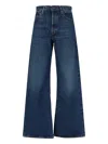 Frame Ultra-high Waist Flare Jeans With Side Slits For Women In Blue