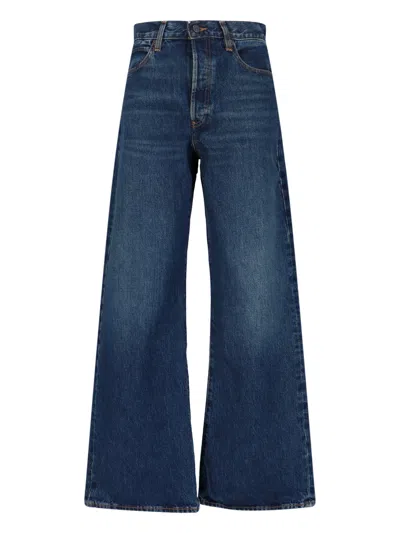 Frame Wide Jeans In Blue