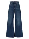 Frame Ultra-high Waist Flare Jeans With Side Slits For Women In Blue