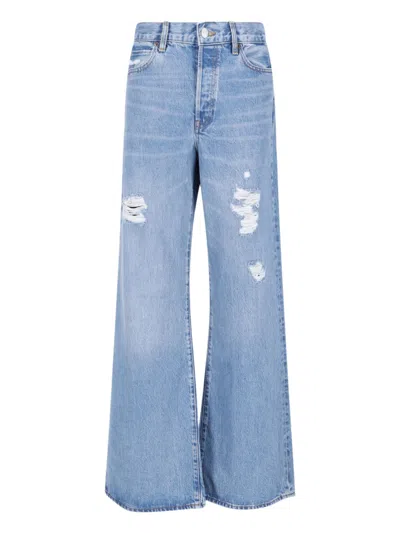 Frame Wide Jeans In Blue
