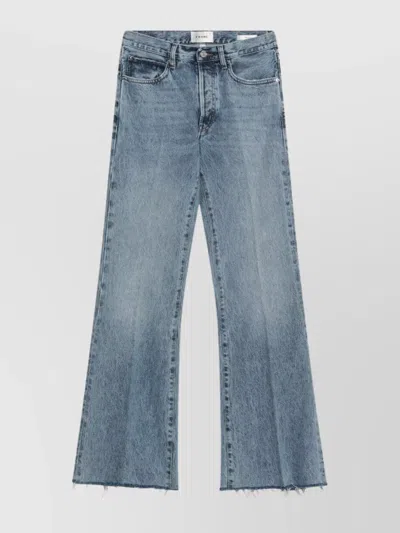 FRAME WIDE LEG DENIM WASHED EFFECT
