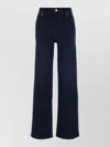 Frame Wide-leg High-rise Denim Palazzo Trousers In Blue
