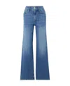 Frame Skater High-rise Wide-leg Jeans In Blue