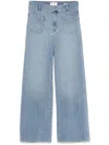 Frame Wide Leg Cotton Jeans Pockets