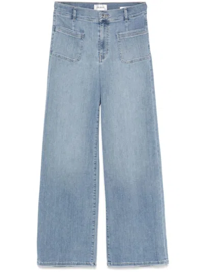 FRAME WIDE LEG INDIGO COTTON FRAME JEANS